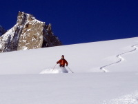 ski en vallee blanche avec un guide de chamonix